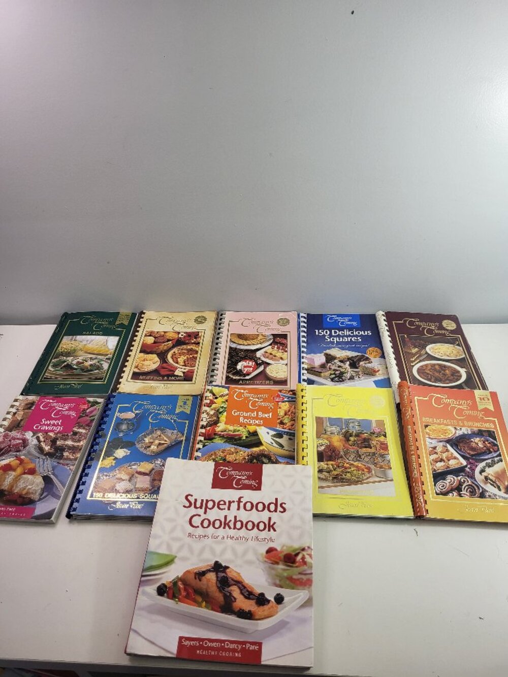 Company's Coming Cookbook Lot of 10 Jean Pare Recipe Books Bundle Superfoods